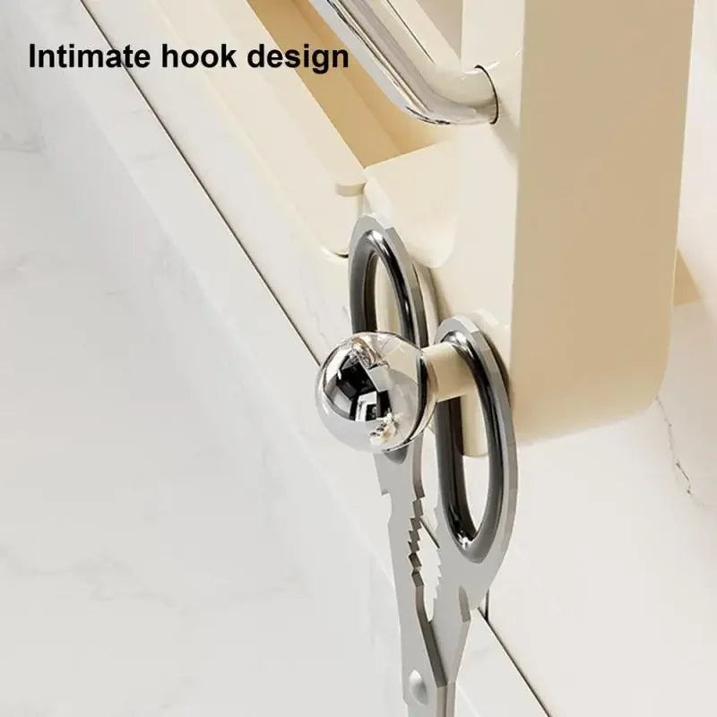 Kitchen Organizer Rack Wall Hanging Pot Cover Rack Multilayer Pot Lid Metal - Cabinet Organizer - view 4