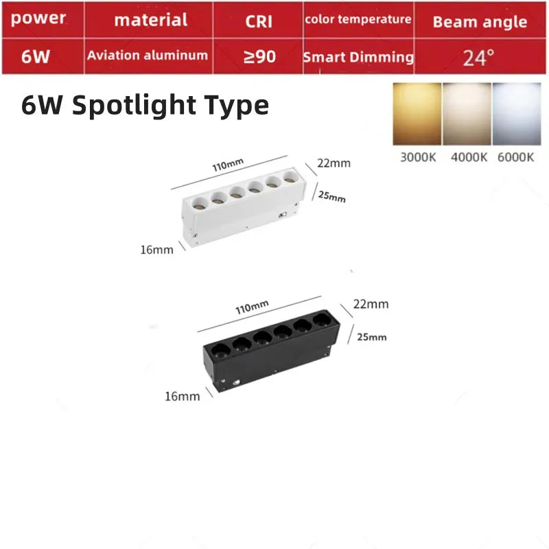 Magnetic Track LED Light Fixtures Flexible Ceiling Spotlight Rail Strip Magnet System - LED Flood Light - view 8