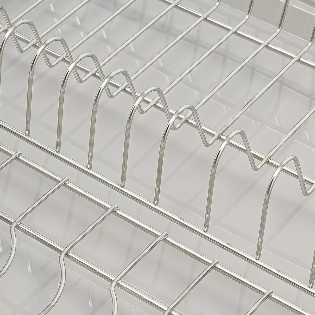 Modern Pull Out Dish Drainer Drawer Bottom-Mounted Slide Out Storage Shelf for Kitchen - Dish Drying Rack - view 6