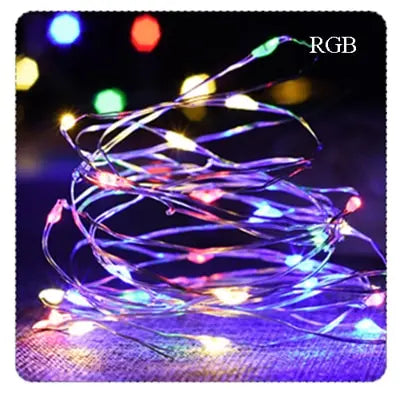2m 3m 5m 10m Copper Wire LED Fairy String Lights Battery Powered Garland For - Home Improvement - view 7
