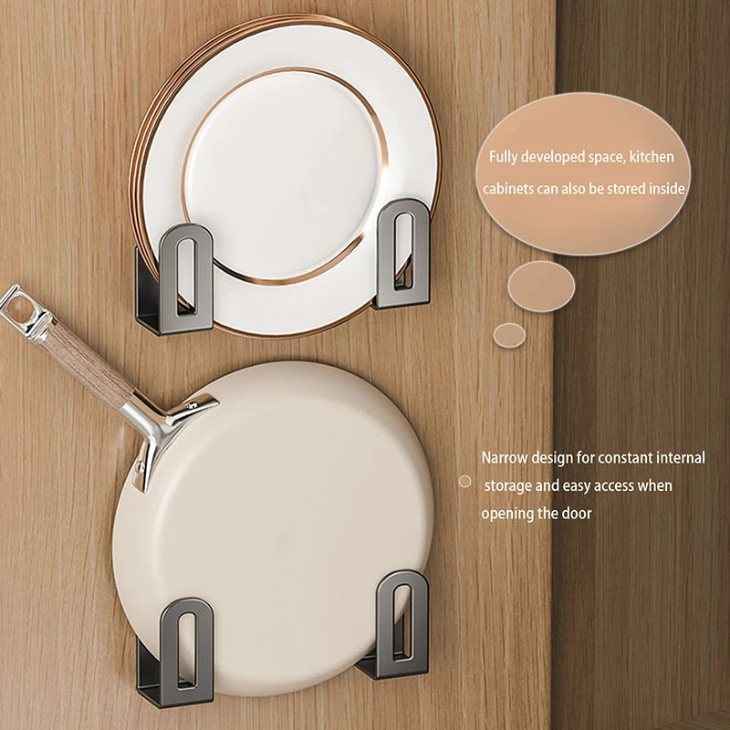 2Pcs/set Cutting Board Pot Cover Rack Sink Sponge Organizer Bathroom Multifunctional - Cabinet Organizer - view 3