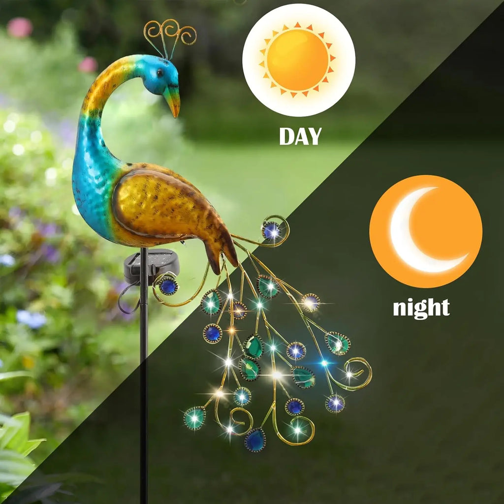 1 PC Peacock Animal-Shaped Solar Garden Lamp Outdoor Decorative Lighting Automatic - Solar Light - view 3