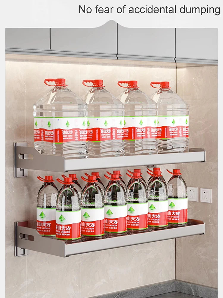 Wall Mounted Kitchen Utensils Organizer Home Spice Rack Box Jar Dish Drying Rack Wall - Dish Drying Rack - view 5