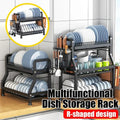 2/3 Tier Accessories For Kitchen Utensils Alacena Set Large Rust-proof Rack Dish - Storage Shelf
