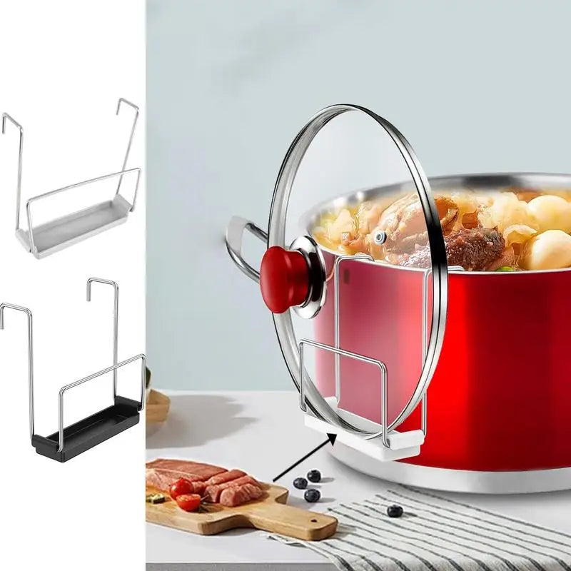 Slow Cooker Lid Holder Lid Rack With Silicone Sink Kitchen Cooking Pot Lid Organizer - Cabinet Organizer - view 2