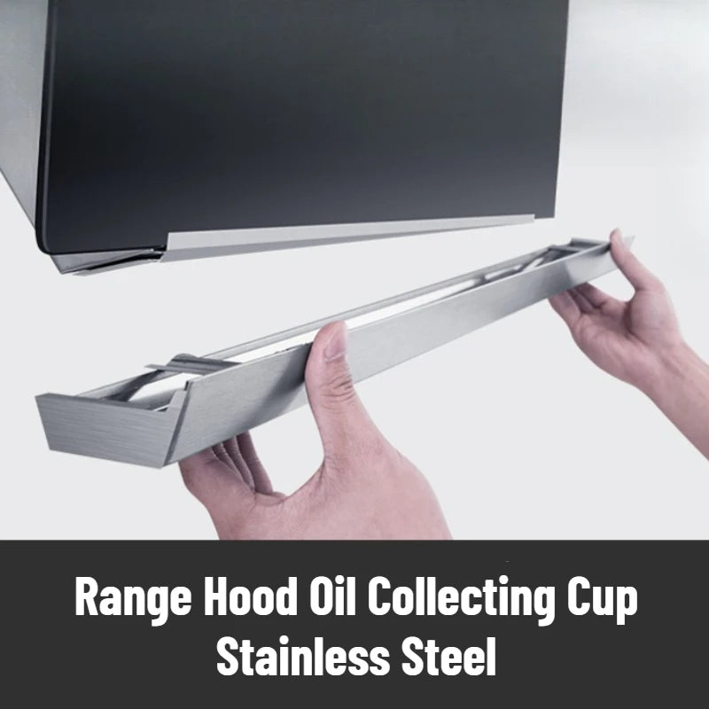 Adjustable Range Hood Oil Collecting Box Universal Stainless Steel Kitchen Range Hood - Home Improvement - view 5