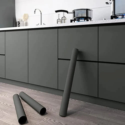10M Kitchen Oil Proof Wallpaper Waterproof Self-Adhesive Stickers Cabinet Renovation - Cabinet Organizer