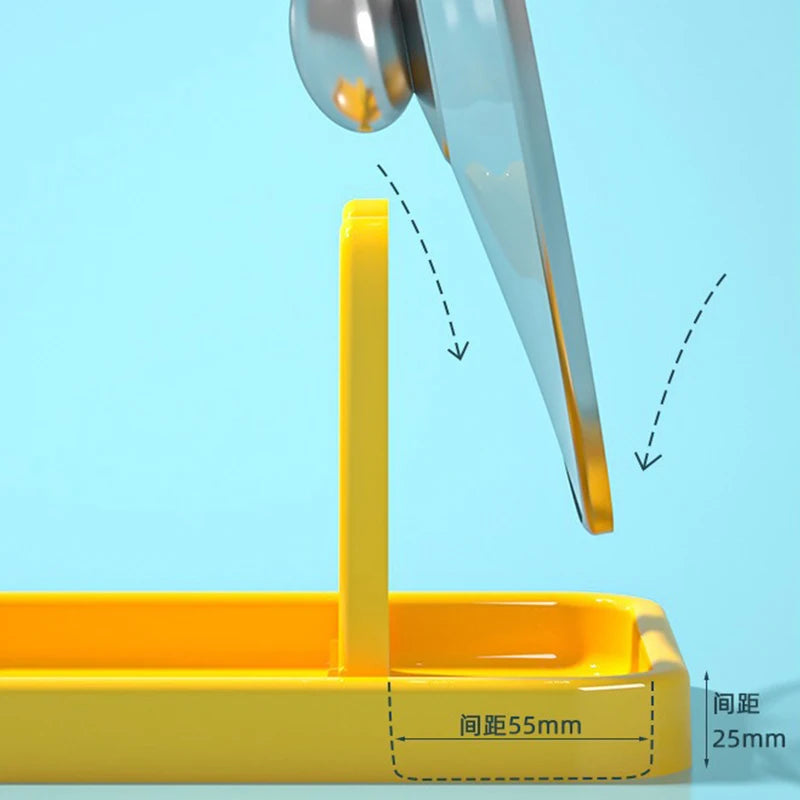 Foldable Pot Holder Plastic Spoon Holder Vertical Kitchen Storage Rack Suitable For - Storage Shelf - view 5