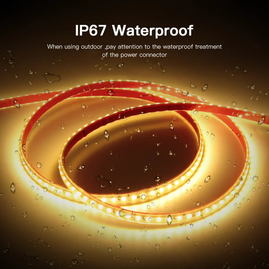 1m-50m Super Bright Led Strip Light 220V 120LEDs/m Adhesive Flexible Tape IP67 - Kitchen Faucet - view 5