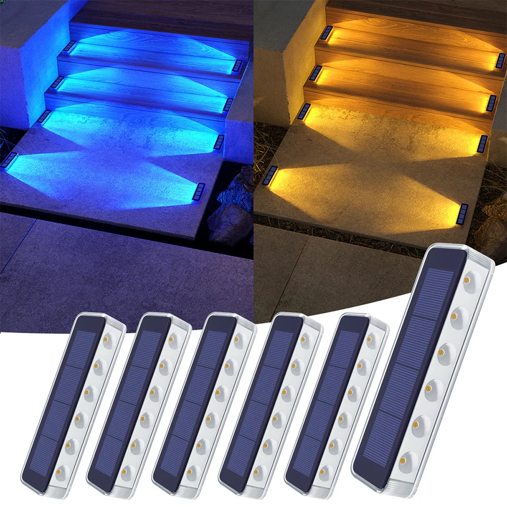 Outdoor Solar Deck Lights LED Waterproof IP68 Step Sidewalk Stair Garden Auto On/Off Solar - Solar Light