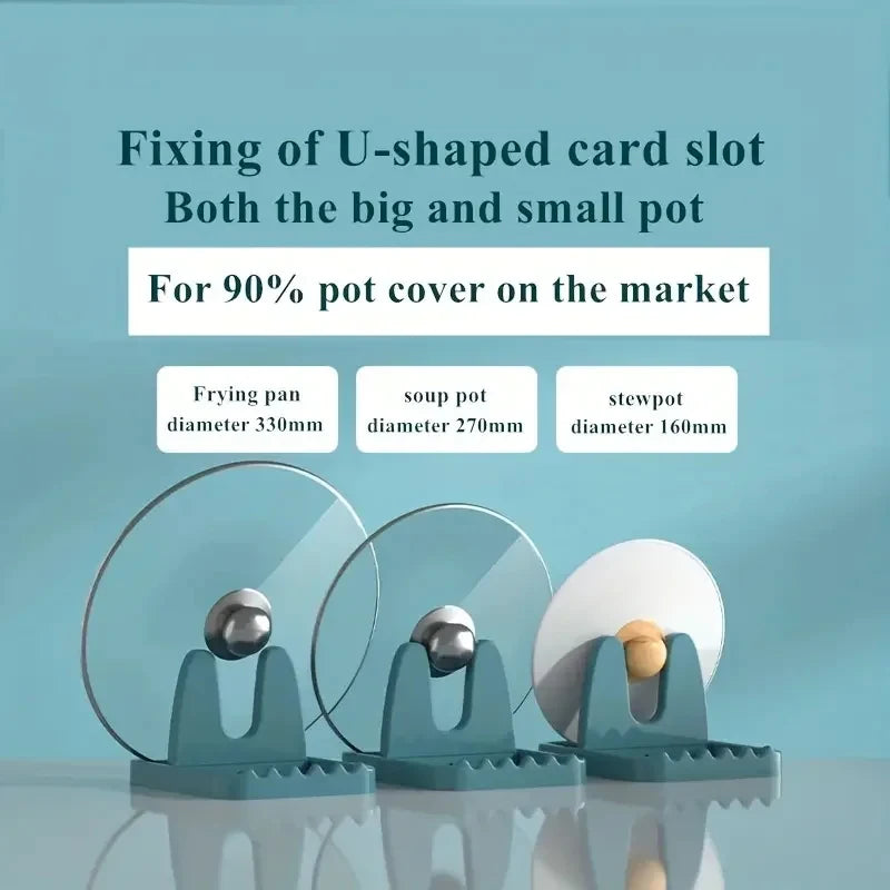 Foldable Pot Holder Plastic Spoon Holder Vertical Kitchen Storage Rack Suitable For - Storage Shelf - view 3