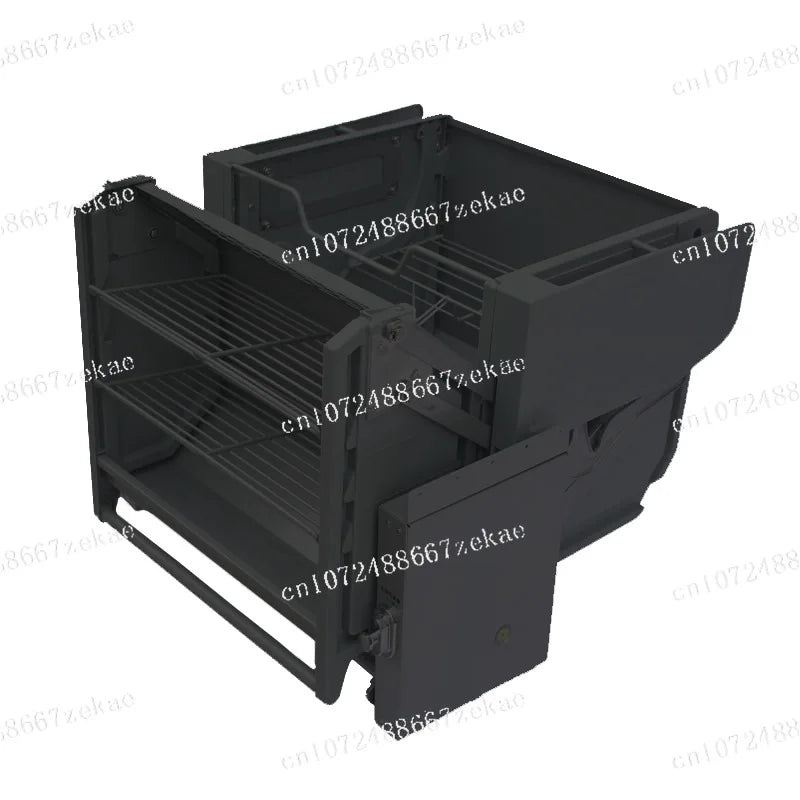 Lifting Cabinet Kitchen Cabinet Linkage Lift Double-body Storage Refrigerator Top - Cabinet Organizer - view 5