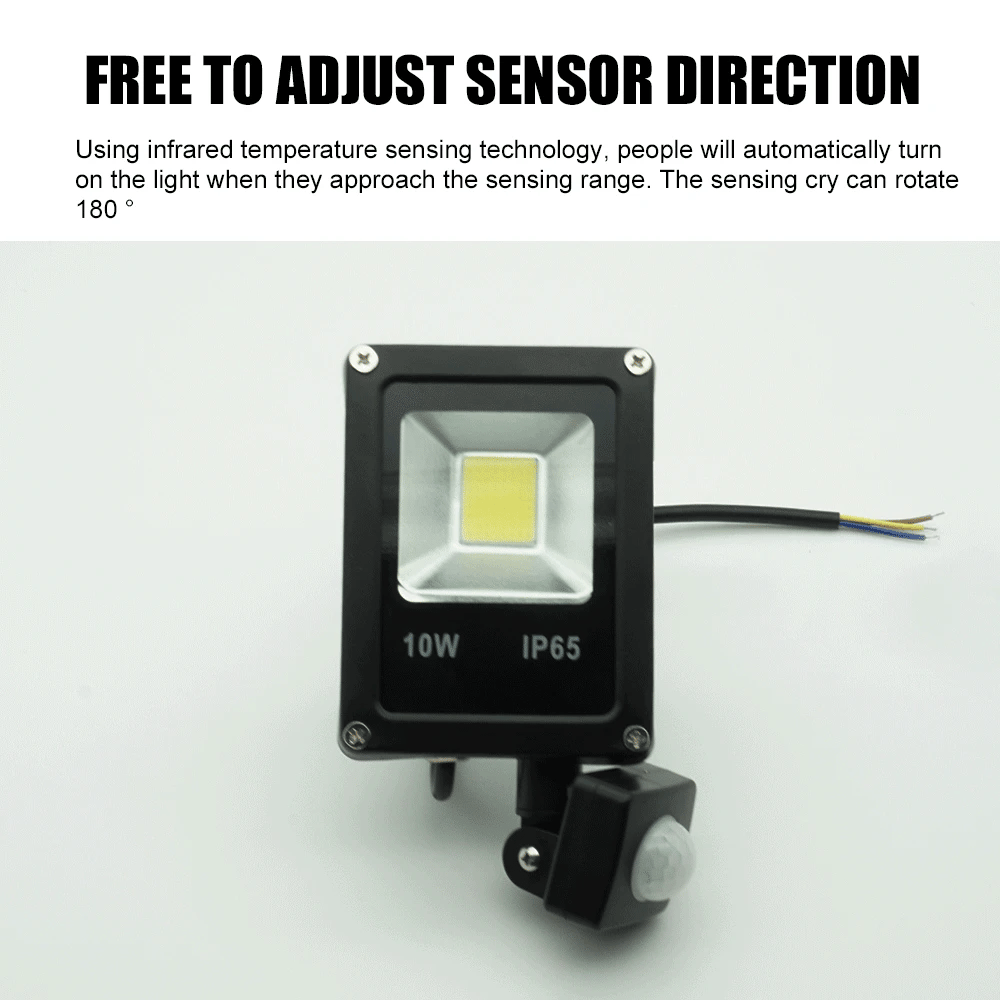 Motion Sensor Led Flood Light 220V 50W 30W 10W Outdoor LED Spotlight Floodlight Wall - LED Flood Light - view 4